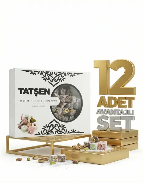 Tatşen Fındıklı Kuş Lokumu Kakaolu 12x500 Gr - 1