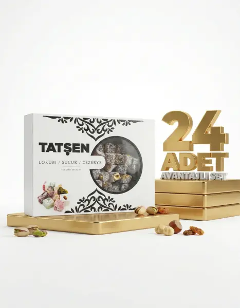 Tatşen Fındıklı Kuş Lokumu Kakaolu 24x500 Gr - 1