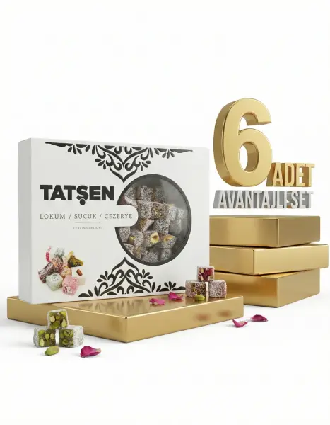 Tatşen Fındıklı Kuş Lokumu Kakaolu 6x500 Gr - 1