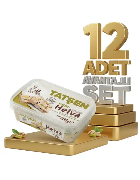 Tatşen Helva Fıstıklı 12x350 Gr - 1