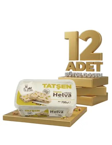 Tatşen Helva Fıstıklı 12x700 Gr - Tatşen Gıda