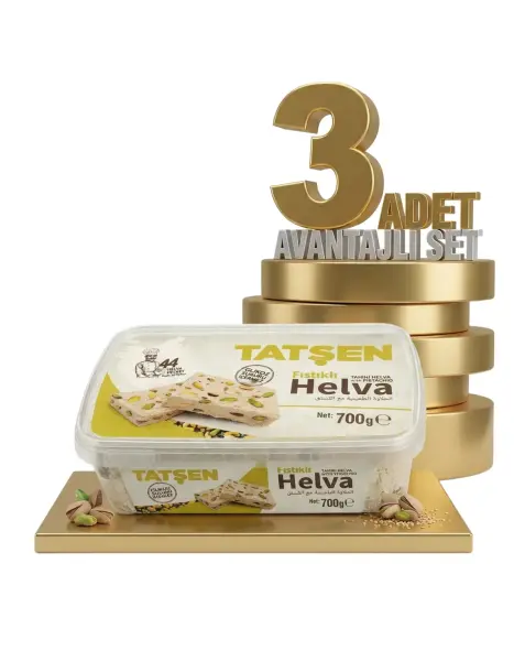 Tatşen Helva Fıstıklı 3x700 Gr - 1