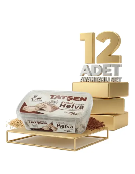 Tatşen Helva Kakaolu 12x350 Gr - 1