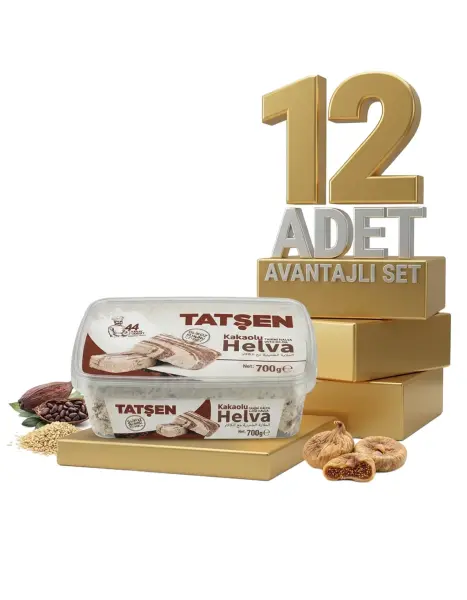 Tatşen Helva Kakaolu 12x700 Gr - 1
