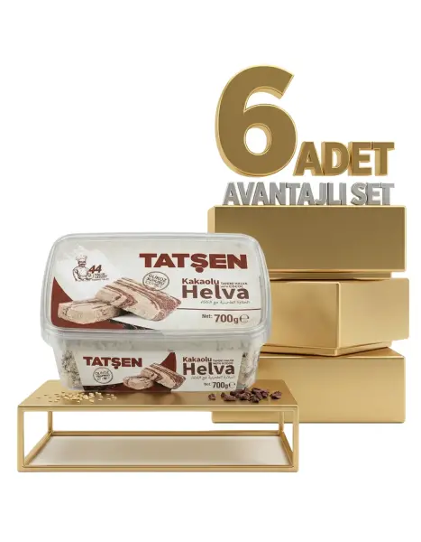 Tatşen Helva Kakaolu 6x700 Gr - 1