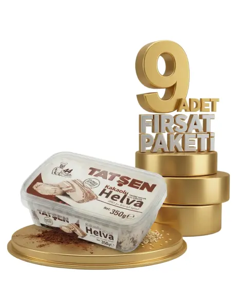Tatşen Helva Kakaolu 9x350 Gr - 1