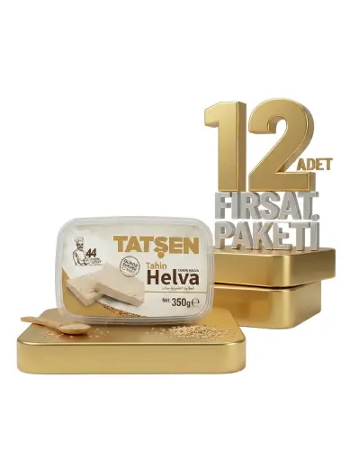 Tatşen Helva Sade 12x350 Gr - Tatşen Gıda