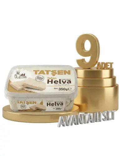 Tatşen Helva Sade 9x350 Gr - Tatşen Gıda