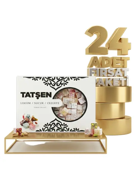 Tatşen Kuş Lokumu Meyveli 24x500 Gr - 1