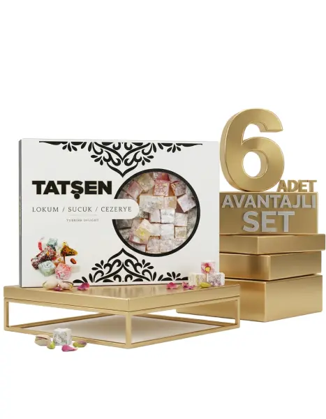 Tatşen Kuş Lokumu Meyveli 6x500 Gr - 1
