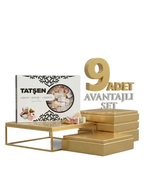 Tatşen Kuş Lokumu Meyveli 9x500 Gr - 1