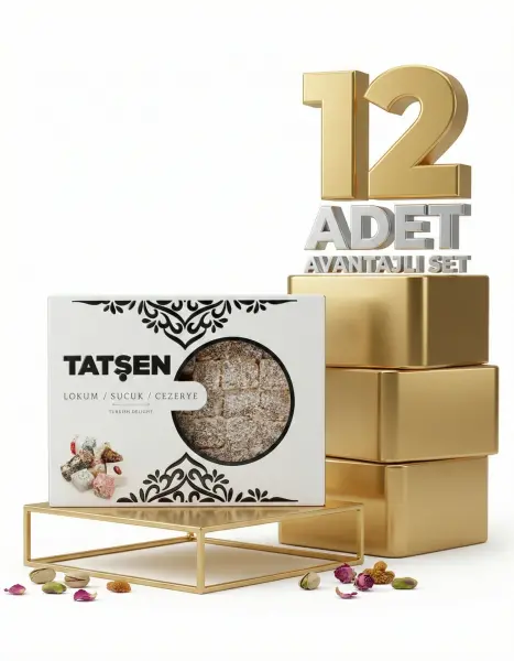 Tatşen Lokum Fındıklı 12x500 Gr - 1