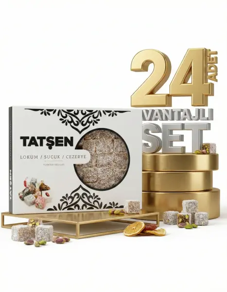 Tatşen Lokum Fındıklı 24x500 Gr - 1