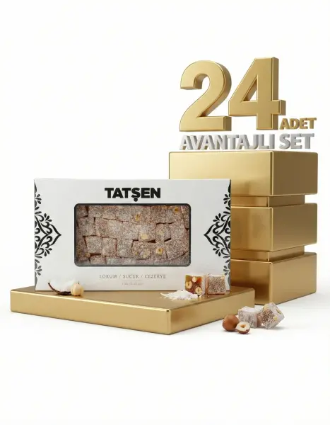 Tatşen Lokum Fındıklı 24x750 Gr - 1