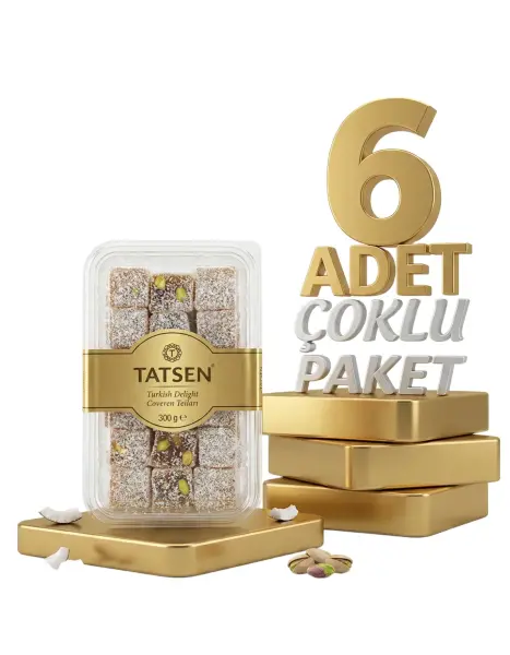 Tatşen Lokum Fındıklı 6x300 Gr - 1