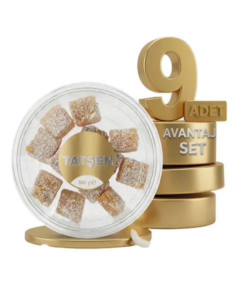 Tatşen Lokum Fındıklı 9x300 Gr - 1