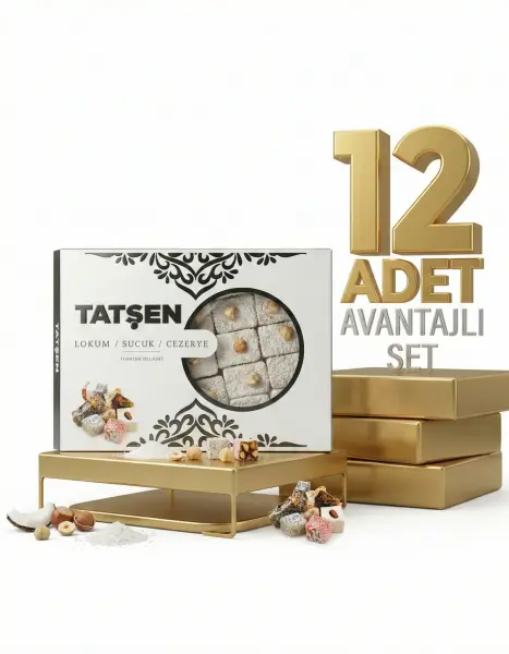 Tatşen Lokum Fındıklı Sultan 12x500 Gr - 1