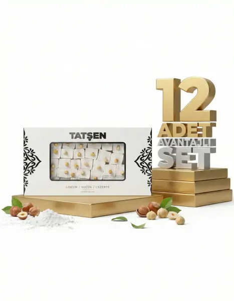 Tatşen Lokum Fındıklı Sultan 12x750 Gr - 1