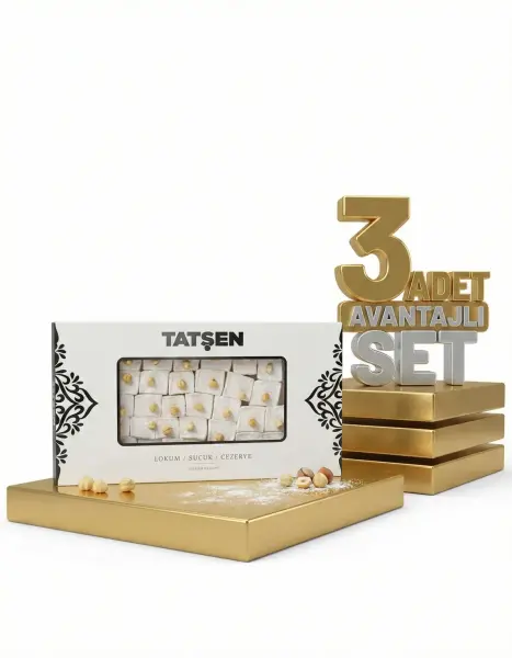 Tatşen Lokum Fındıklı Sultan 3x750 Gr - 1