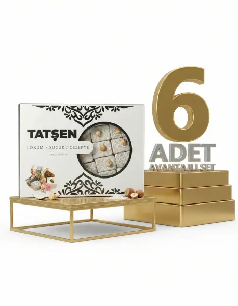 Tatşen Lokum Fındıklı Sultan 6x500 Gr - 1