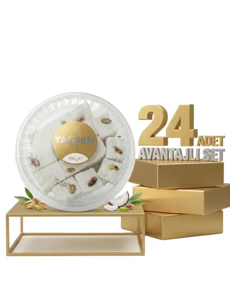 Tatşen Lokum Fıstıklı Sultan 24x300 Gr - 1