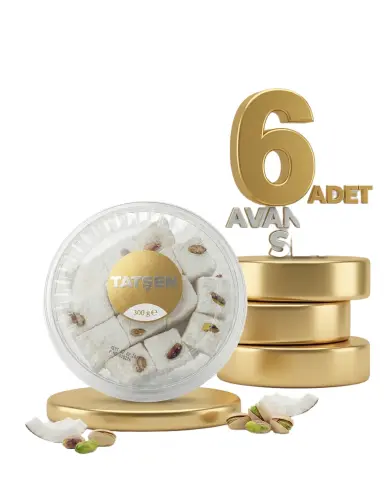 Tatşen Lokum Fıstıklı Sultan 6x300 Gr - Tatşen Gıda