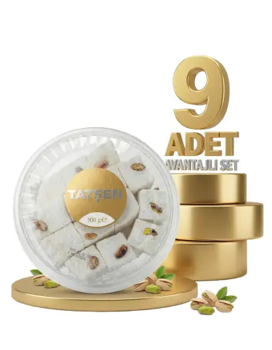 Tatşen Lokum Fıstıklı Sultan 9x300 Gr - Tatşen Gıda