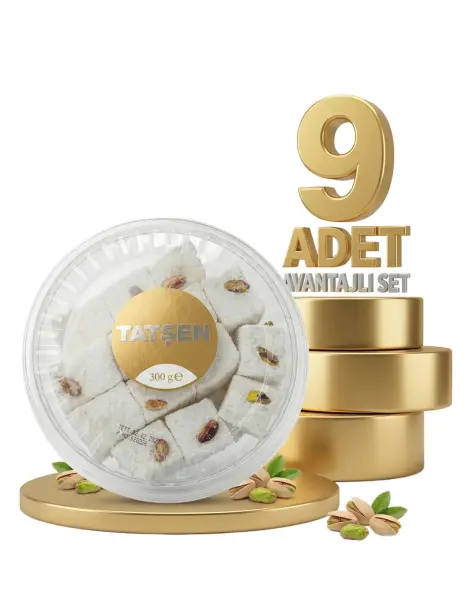 Tatşen Lokum Fıstıklı Sultan 9x300 Gr - 1