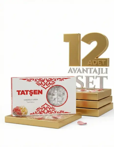 Tatşen Lokum Gül 12x1000 Gr - 1