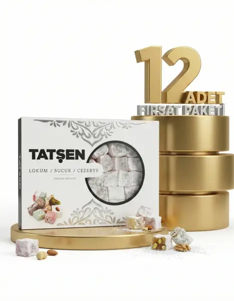 Tatşen Lokum Gül 12x750 Gr - 1