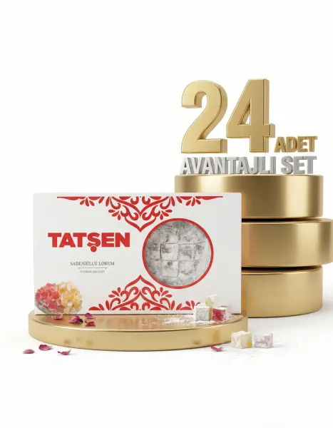 Tatşen Lokum Gül 24x1000 Gr - 1