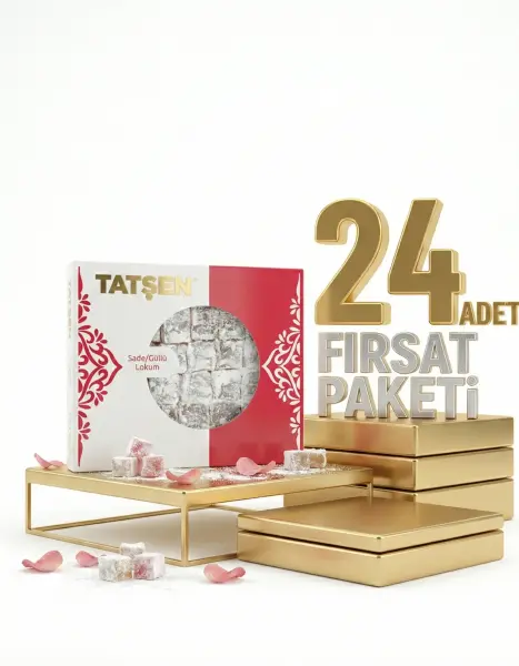 Tatşen Lokum Gül 24x500 Gr - 1