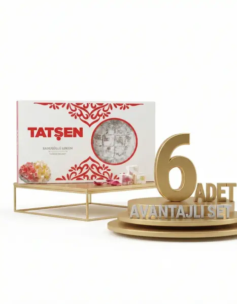 Tatşen Lokum Gül 6x1000 Gr - 1