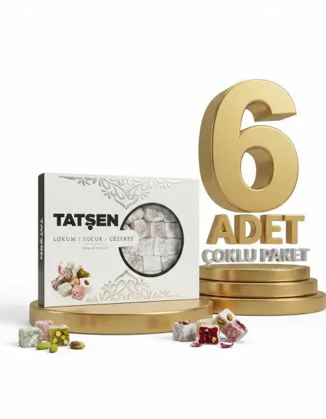 Tatşen Lokum Gül 6x750 Gr - 1