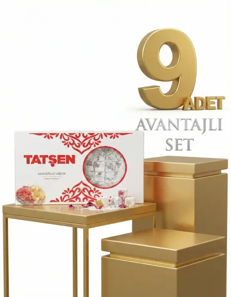 Tatşen Lokum Gül 9x1000 Gr - 1