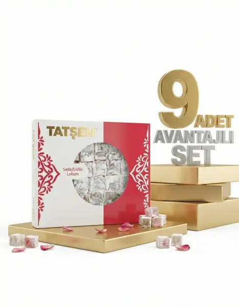Tatşen Lokum Gül 9x500 Gr - 1