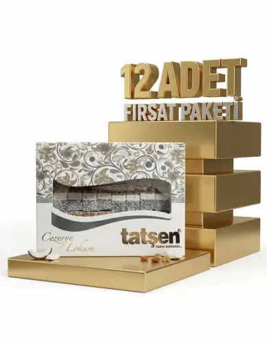 Tatşen Lokum Meyveli 12x500 Gr - Tatşen Gıda
