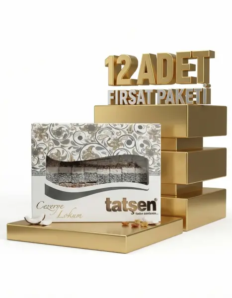 Tatşen Lokum Meyveli 12x500 Gr - 1