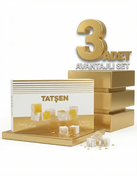 Tatşen Lokum Sade 3x1000 Gr - 1