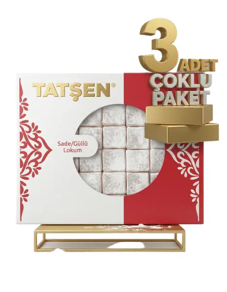 Tatşen Lokum Sade 3x500 Gr - 1