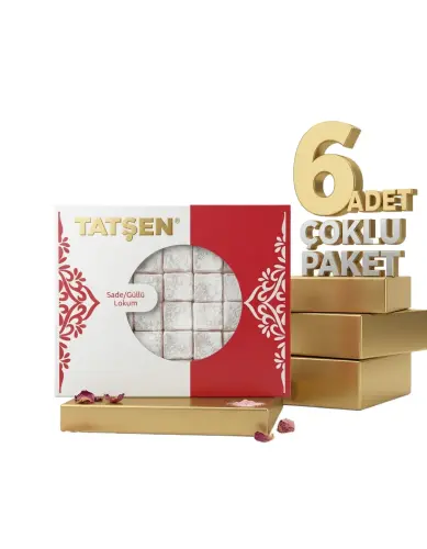 Tatşen Lokum Sade 6x500 Gr - Tatşen Gıda