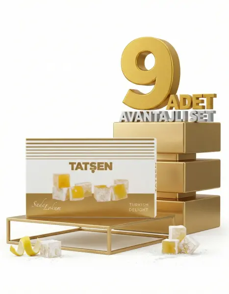 Tatşen Lokum Sade 9x1000 Gr - 1