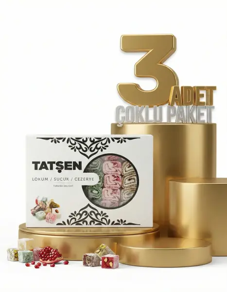Tatşen Lokum Safranbolu 3x500 Gr - 1