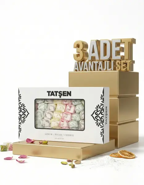 Tatşen Lokum Safranbolu 3x750 Gr - 1