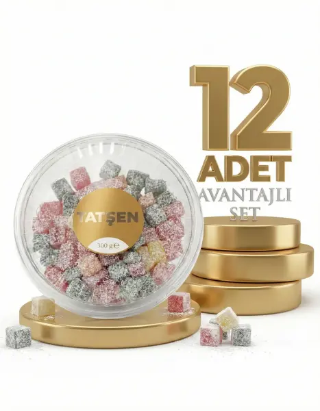 Tatşen Meyveli Hindistan Cevizli Kuş Lokumu 12x300 Gr - 1
