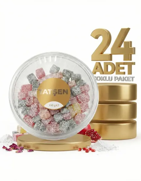 Tatşen Meyveli Hindistan Cevizli Kuş Lokumu 24x300 Gr - 1