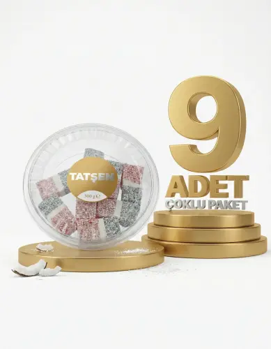 Tatşen Meyveli Lokum 9x300 Gr - Tatşen Gıda