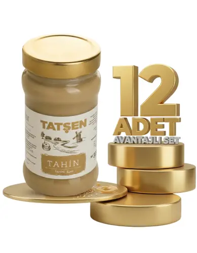 Tatşen Tahin 12x300 Gr (cam) - Tatşen Gıda