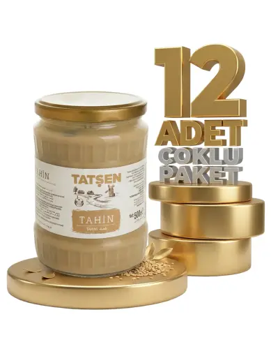 Tatşen Tahin 12x500 Gr (cam) - Tatşen Gıda