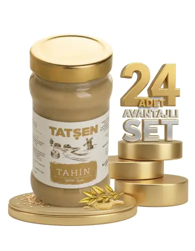 Tatşen Tahin 24x300 Gr (cam) - Tatşen Gıda